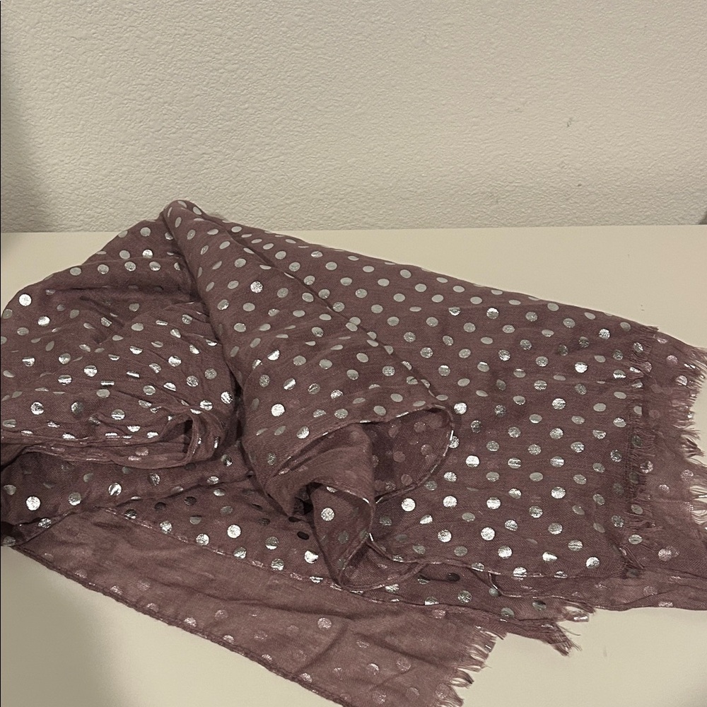 Women’s Scarf with Metallic Dots